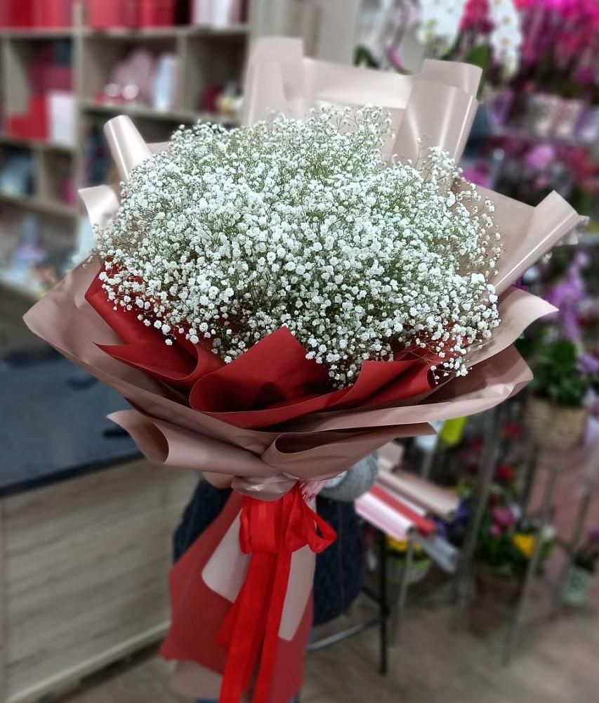 Букет Белые хлопья в Якутске Букет цветов из: Гипсофила в Якутске
