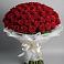 Букет 101 Красная роза Блэк Мэджик в Якутске