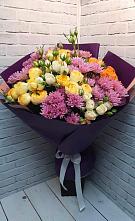 Букет цветов из:  Хризантемы и Розы #REPLACE_PRED# Якутске