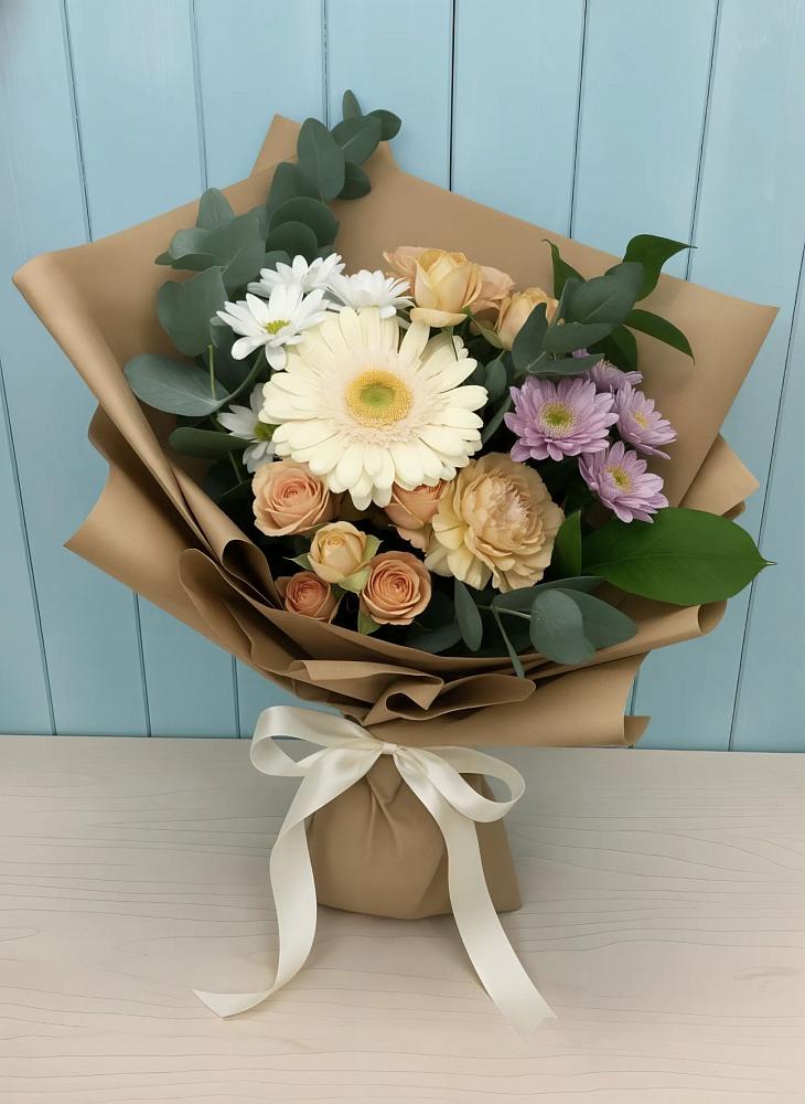 Букет цветов из: Герберы и Хризантемы в Якутске
