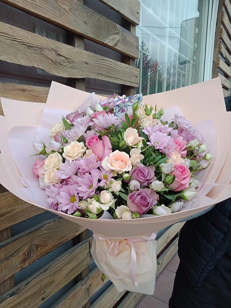 Букет цветов из: Розы и Хризантемы в Якутске