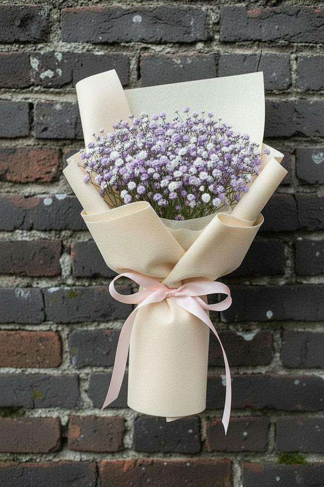 Букет Нежные чувства в Якутске Букет цветов из: Гипсофила в Якутске