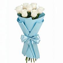 Букет 7 белых роз Проуд в Якутске