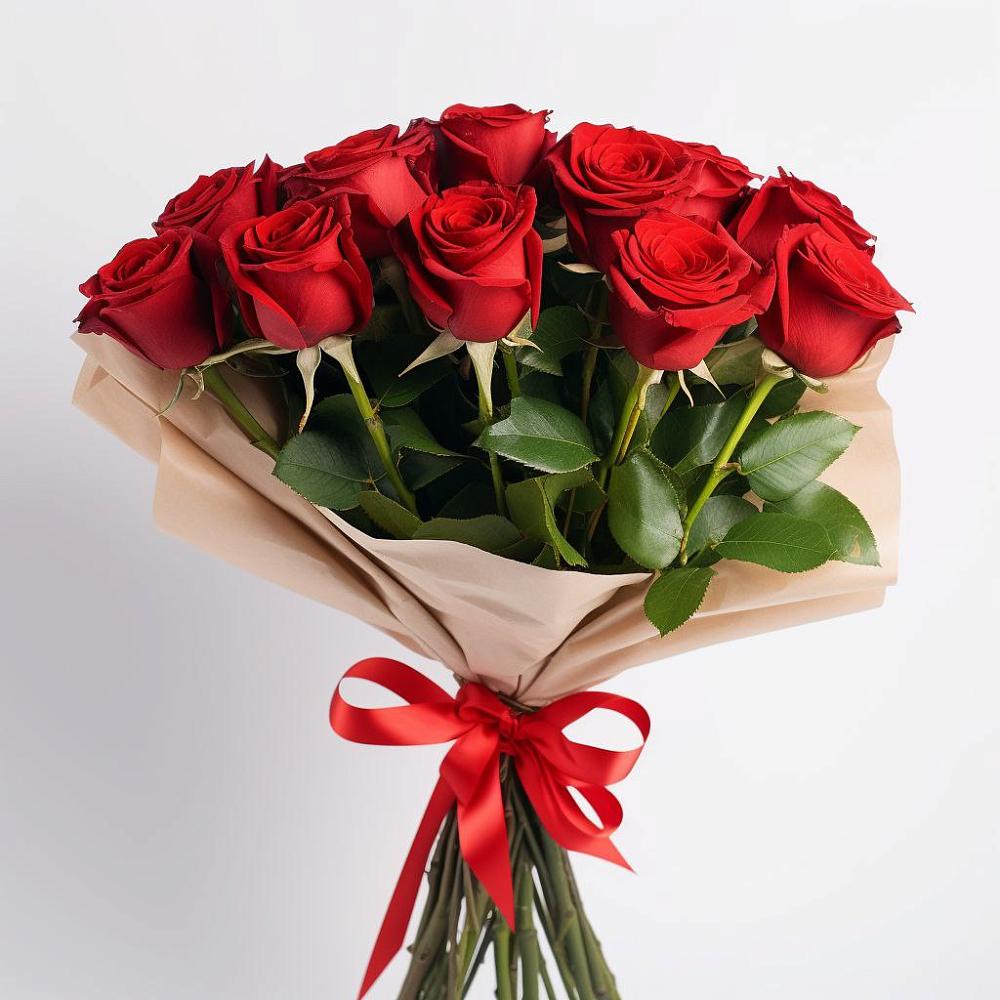 Букет 11 Красных роз Эдлесс Лав в Якутске